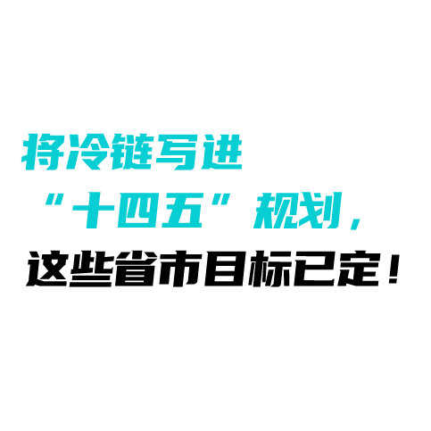 将冷链写进“十四五”规划，这些省市目标已定！